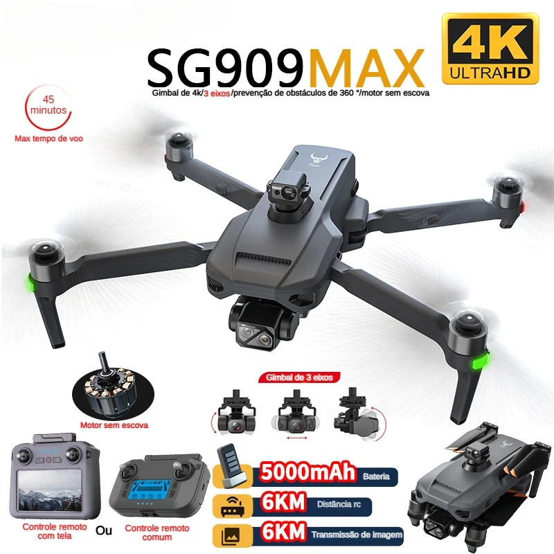 Drone Mapping - ZLL SG909 SG909MAX Drone professionnel avec