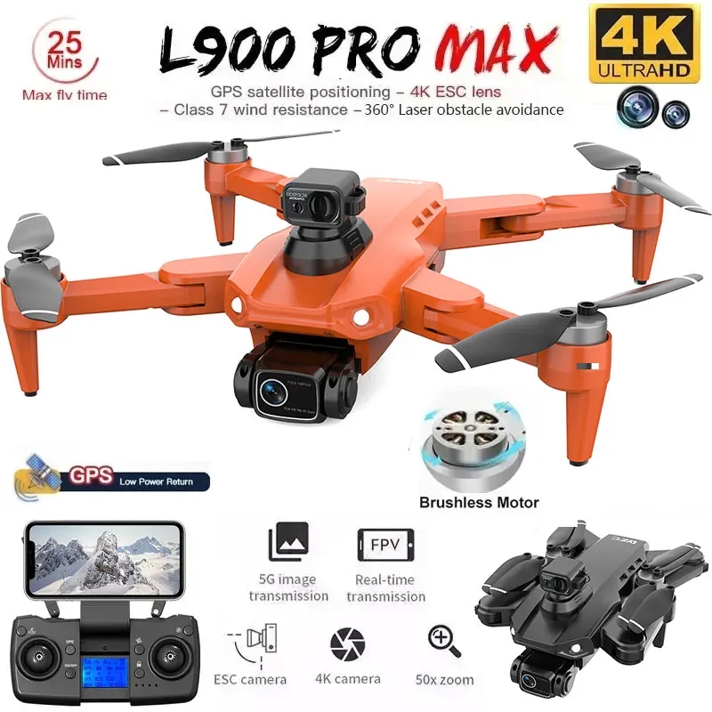 Drone GPS L900 Pro MAX 4K prof - Drone Mapping avis et prix